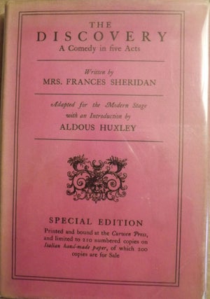 Item #10374 THE DISCOVERY: A COMEDY IN FIVE ACTS. Mrs. Frances SHERIDAN