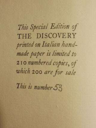 THE DISCOVERY: A COMEDY IN FIVE ACTS