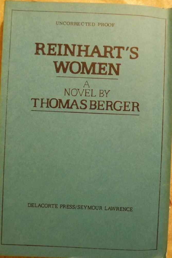 Item #10511 REINHART'S WOMEN. THOMAS BERGER.