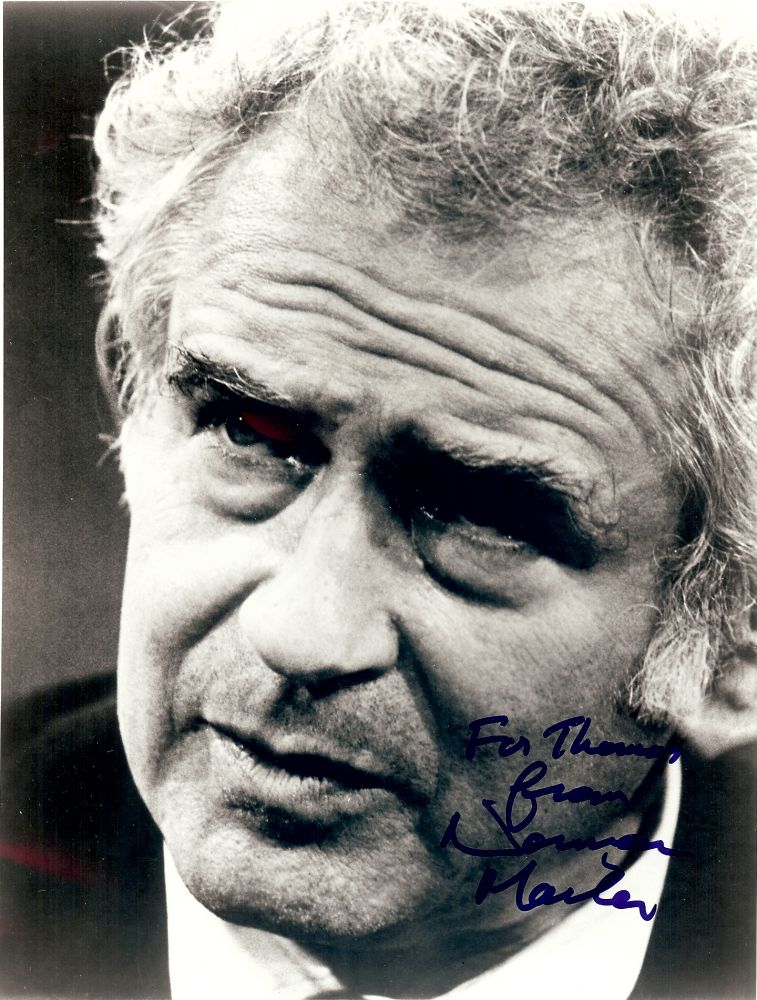 Item #10535 SIGNED PHOTOGRAPH. NORMAN MAILER.