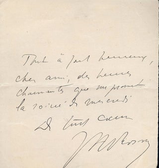Item #1073 Autograph Letter Signed. J. A. ROSNY