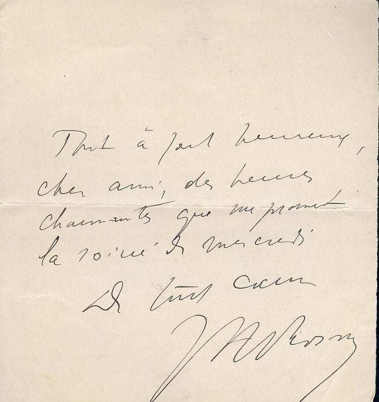 Item #1073 Autograph Letter Signed. J. A. ROSNY.