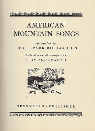 AMERICAN MOUNTAIN SONGS