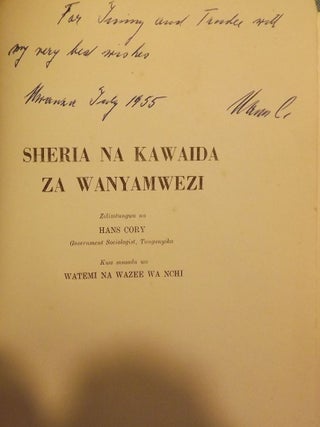 SHERIA NA KAWAIDA ZA WASUKUMA