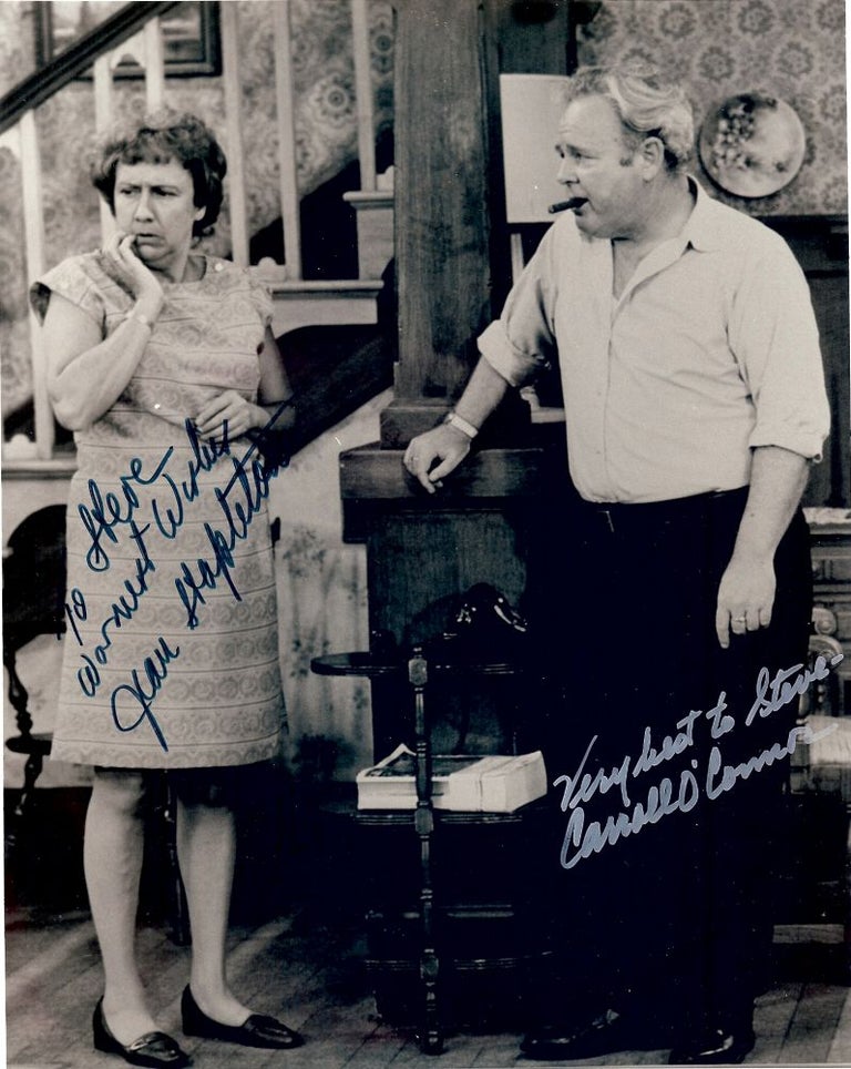Item #1460 ALL IN THE FAMILY: SIGNED PHOTOGRAPH. Carroll O'CONNOR.
