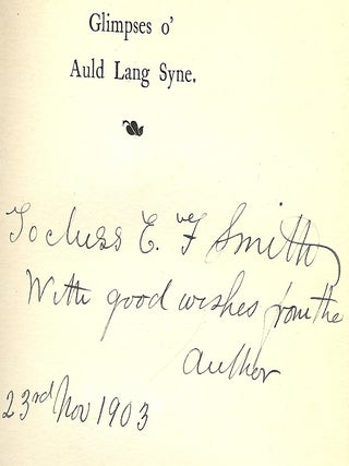 GLIMPSES O' LANG SYNE