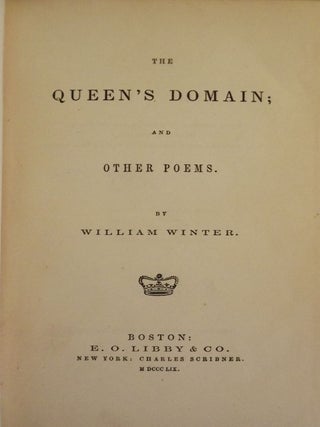 Item #17020 THE QUEEN'S DOMAIN. WILLIAM WINTER