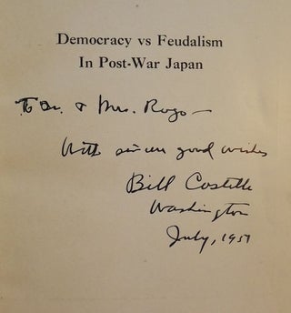 DEMOCRACY VERSUS FEUDALISM IN POST-WAR JAPAN