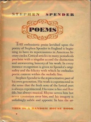 Item #17702 POEMS. STEPHEN SPENDER