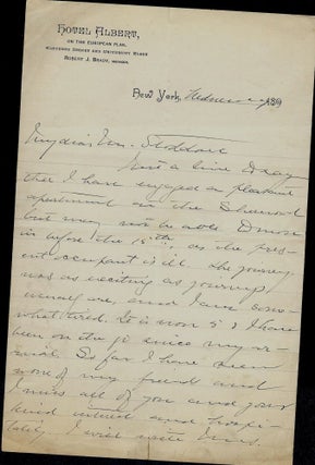 Item #190 Autograph Letter Signed. Gertrude ATHERTON