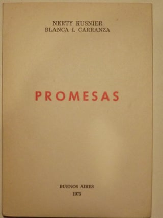 Item #2030 PROMESAS. Nerty KUSNIER