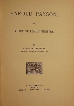 HAROLD PAYSON; OR, A LIFE OF LOWLY MINISTRY