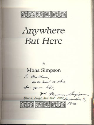 ANYWHERE BUT HERE