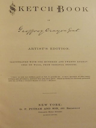 Item #2428 THE SKETCH BOOK. Washington IRVING