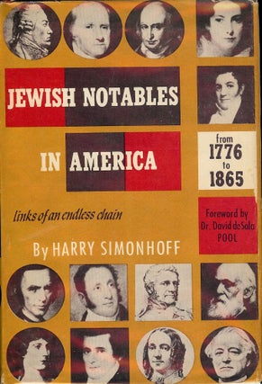Item #2466 JEWISH NOTABLES IN AMERICA. Harry SIMONHOFF