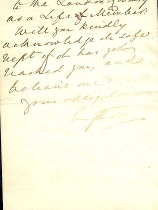 Autograph Letter Signed