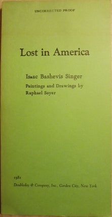 Item #25633 LOST IN AMERICA. Isaac Bashevis SINGER