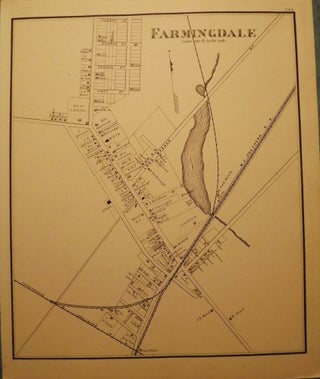Item #26073 FARMINGDALE MAP, 1878. WOOLMAN AND ROSE ATLAS OF THE NEW JERSEY COAST