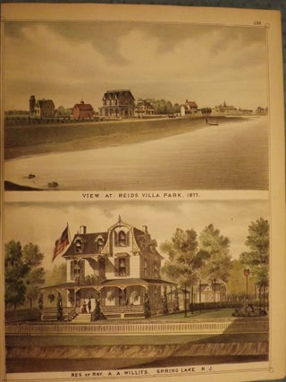 Item #26075 SPRING LAKE: REIDS VILLA PARK/ REV. WILLITS. F W. BEERS ATLAS OF MONMOUTH COUNTY