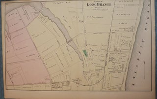 Item #26084 LONG BRANCH: 1873 MAP. F W. BEERS ATLAS OF MONMOUTH COUNTY