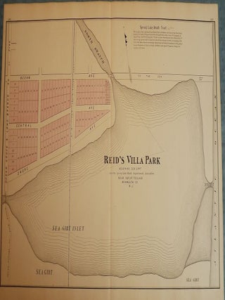 Item #26099 SPRING LAKE 1878 MAP. WOOLMAN AND ROSE ATLAS OF THE NEW JERSEY COAST