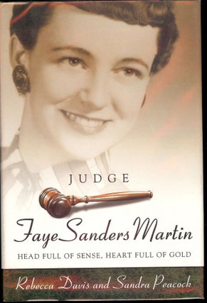 Item #2616 JUDGE FAYE SANDERS MARTIN. Rebecca Shriver DAVIS