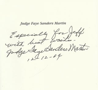 JUDGE FAYE SANDERS MARTIN