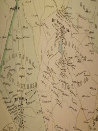 MILLSTONE TOWNSHIP MAP, 1889