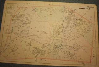 Item #26242 HOWELL TOWNSHIP: 1889 MAP. WOLVERTON'S ATLAS OF MONMOUTH COUNTY