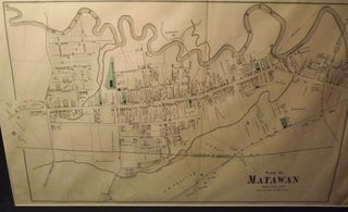 Item #26247 MATAWAN 1889 MAP. WOLVERTON ATLAS OF MONMOUTH COUNTY