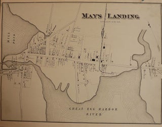 Item #26658 MAYS LANDING 1878 MAP. WOOLMAN AND ROSE ATLAS OF THE NEW JERSEY COAST