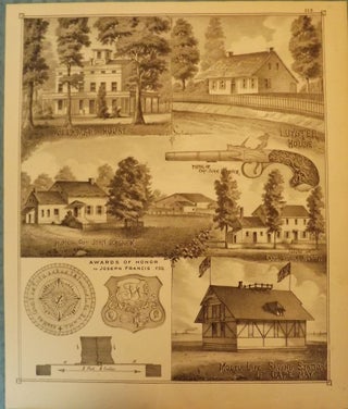 Item #26677 CAPE MAY: BEEKMAN HOUSE/ U.S. LIFE-SAVING STATION. WOOLMAN AND ROSE ATLAS OF THE NEW...