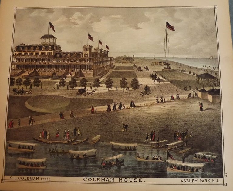 Item #27484 ASBURY PARK: COLEMAN HOUSE. WOOLMAN AND ROSE ATLAS OF THE NEW JERSEY COAST.
