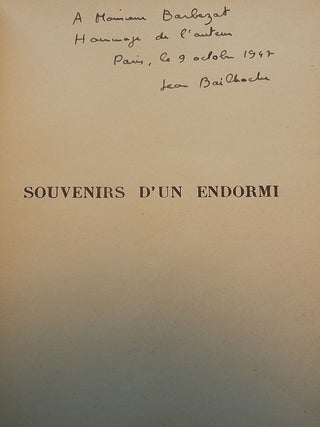 SOUVENIRS D'UN ENDORMI