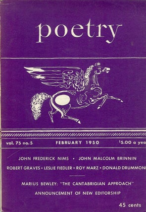 Item #28727 The Jackals' Address To Iris, in Poetry magazine, February, 1950. Robert GRAVES