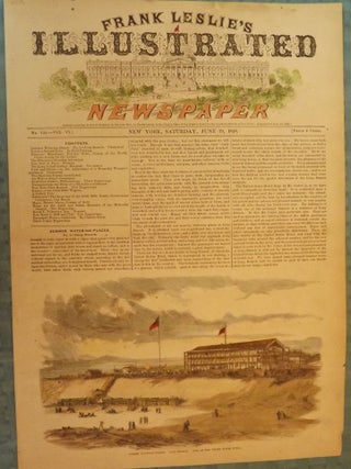 Item #28851 LONG BRANCH: SUMMER WATERING-PLACES. VIEW OF THE UNITED STATES HOTEL. FRANK LESLIE'S...