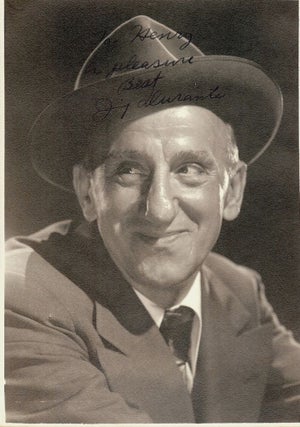 Item #29704 Signed Photograph. Jimmy DURANTE