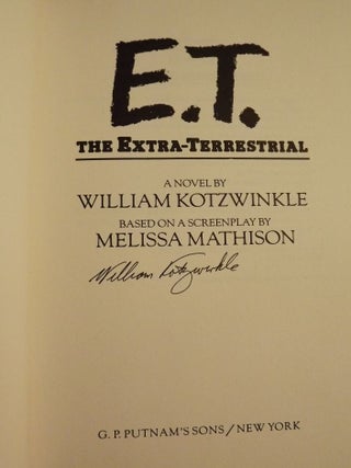 E.T.: THE EXTRA TERRESTRIAL