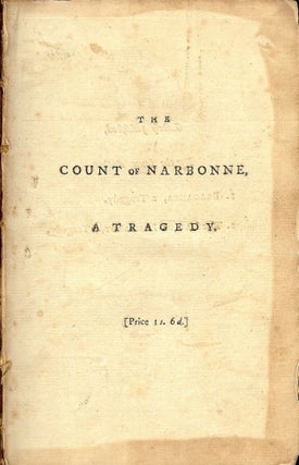 Item #3042 THE COUNT OF NARBONNE, A TRADEGY. Robert JEPSHON