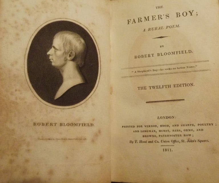 Item #3058 THE FARMER'S BOY: A RURAL POEM. Robert BLOOMFIELD.