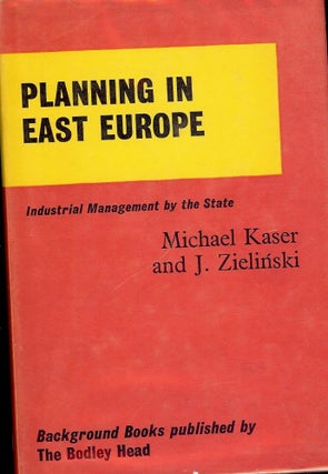 Item #3135 PLANNING IN EAST EUROPE. Michael KASER