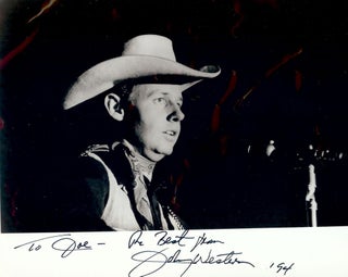 Item #31815 Signed Photograph. Johnny WESTERN