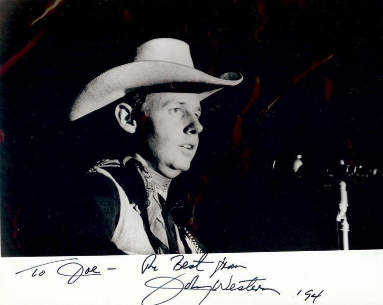Item #31815 Signed Photograph. Johnny WESTERN.