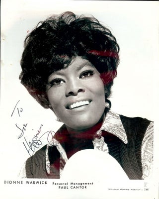 Item #31902 Signed Photograph. Dionne WARWICK