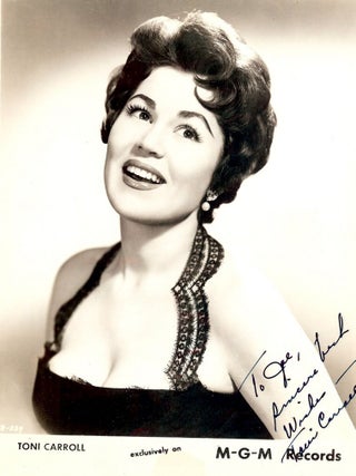 Item #31986 Signed Photograph. Toni CARROLL