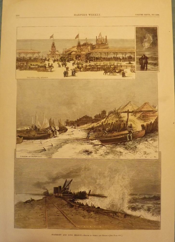 Item #32029 SEA BRIGHT AND LONG BRANCH. HARPER'S WEEKLY.