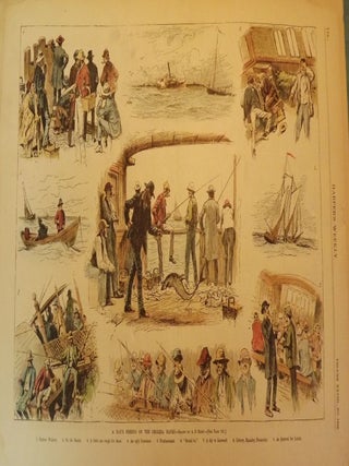 Item #32616 LONG BRANCH: FISHING CHOLERA BANKS. HARPER'S WEEKLY