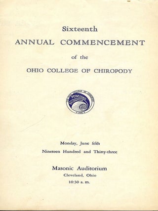 THE OCCOPODIAN 1933: THE OHIO COLLEGE OF CHIROPODY