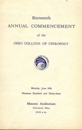 THE OCCOPODIAN 1933: THE OHIO COLLEGE OF CHIROPODY