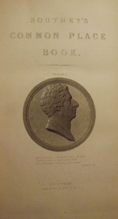 Item #3301 COMMON-PLACE BOOK TWO VOLUMES. Robert SOUTHEY